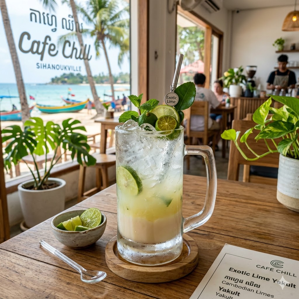 Exotic Lime Yakult dengan rasa lemon segar dan yakult